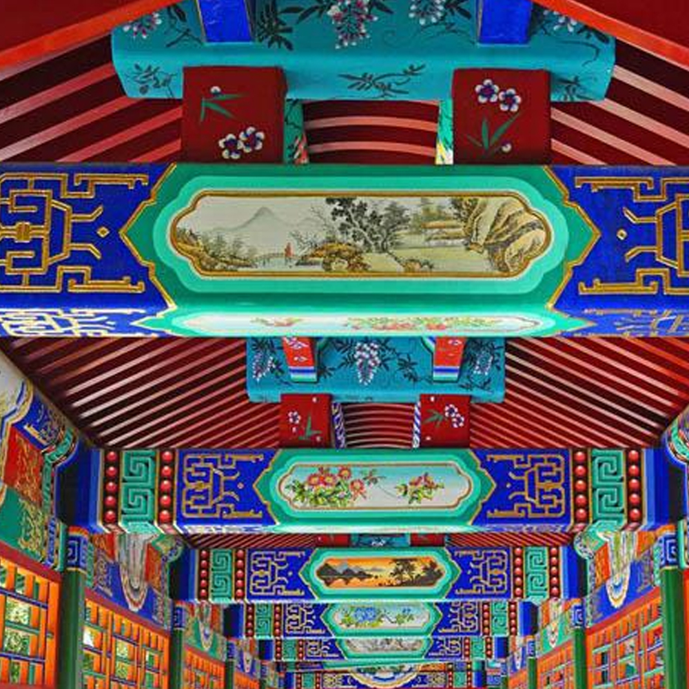 手绘古建016