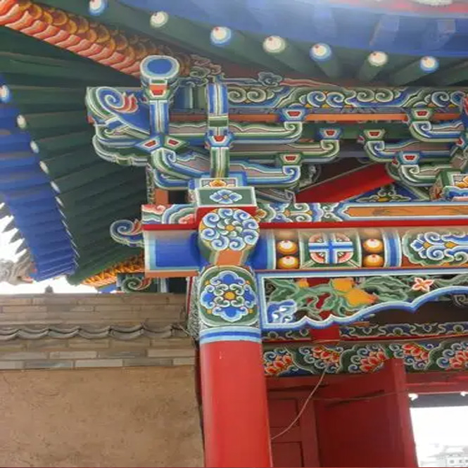 手绘古建009