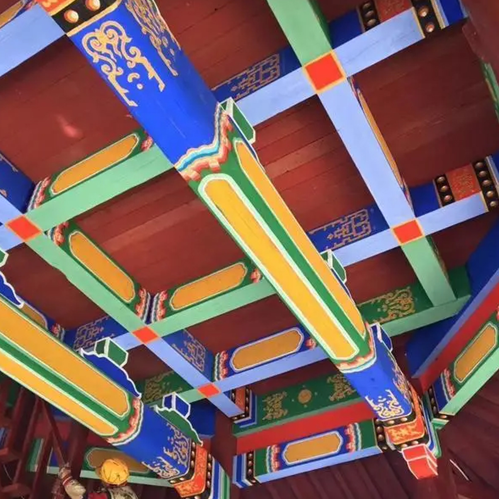 手绘古建014